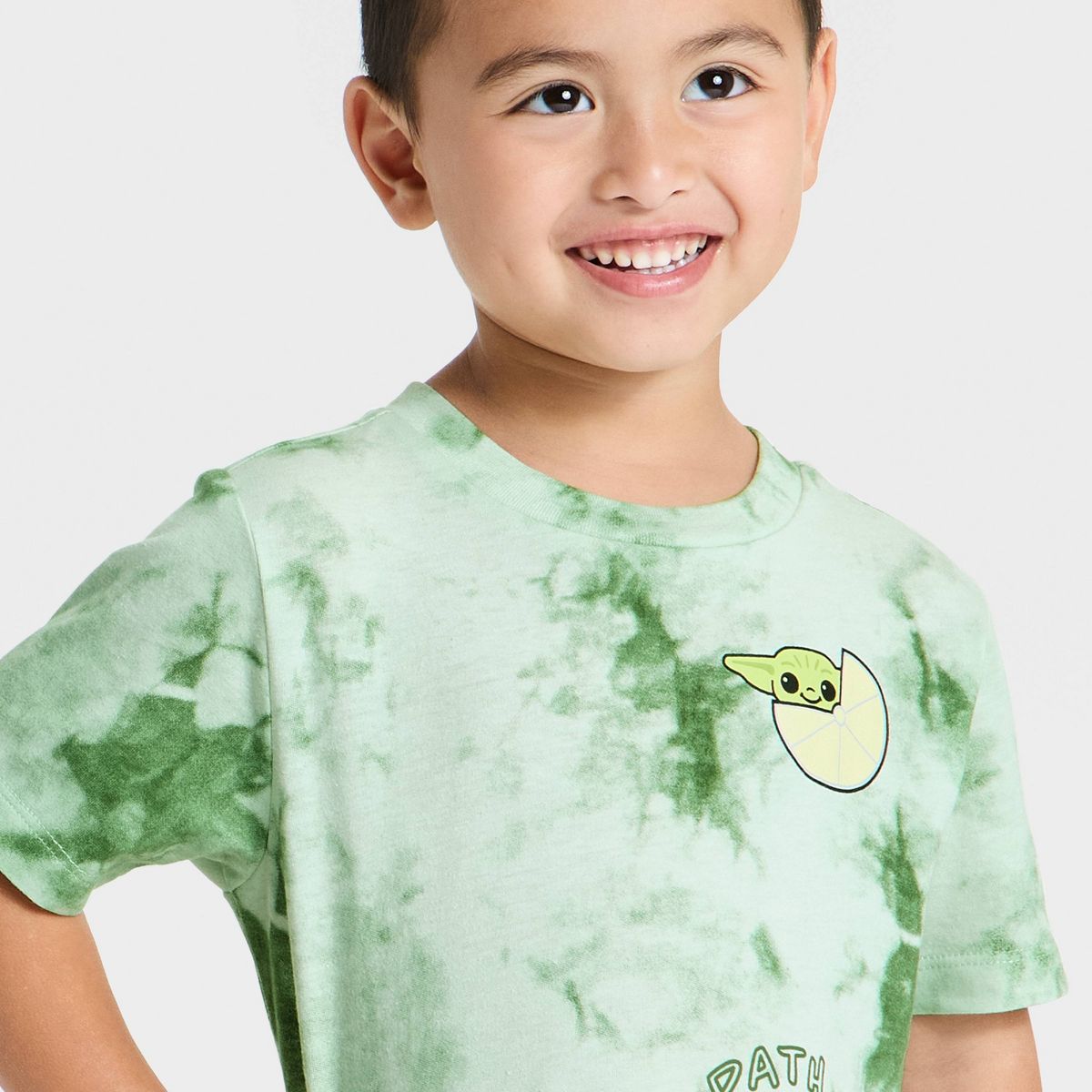 Toddler Boys' Disney Star Wars Grogu Short Sleeve Graphic T-Shirt - Sage Green - thumbnail 2
