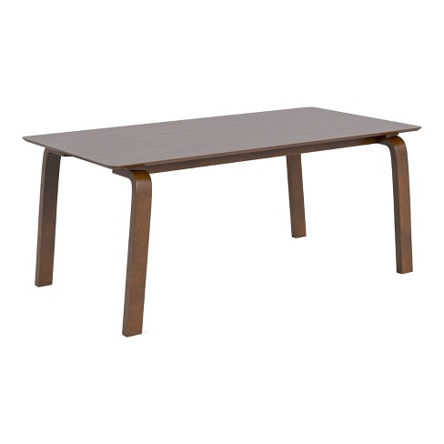 HOMES: Inside + Out 71" Forest Wisp Mid-Century Modern Rectangle Dining Table Seats 6 Walnut - image 1 of 4