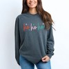 Simply Sage Market Women's Ho Ho Ho Colorful Long Sleeve Garment Dyed Tee - 2 of 4