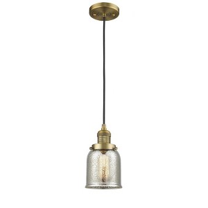 Bell - 1 Light Cord Hung Mini Pendant In Industrial Style-10 Inches Tall and 5 Inches Wide - 1 of 1