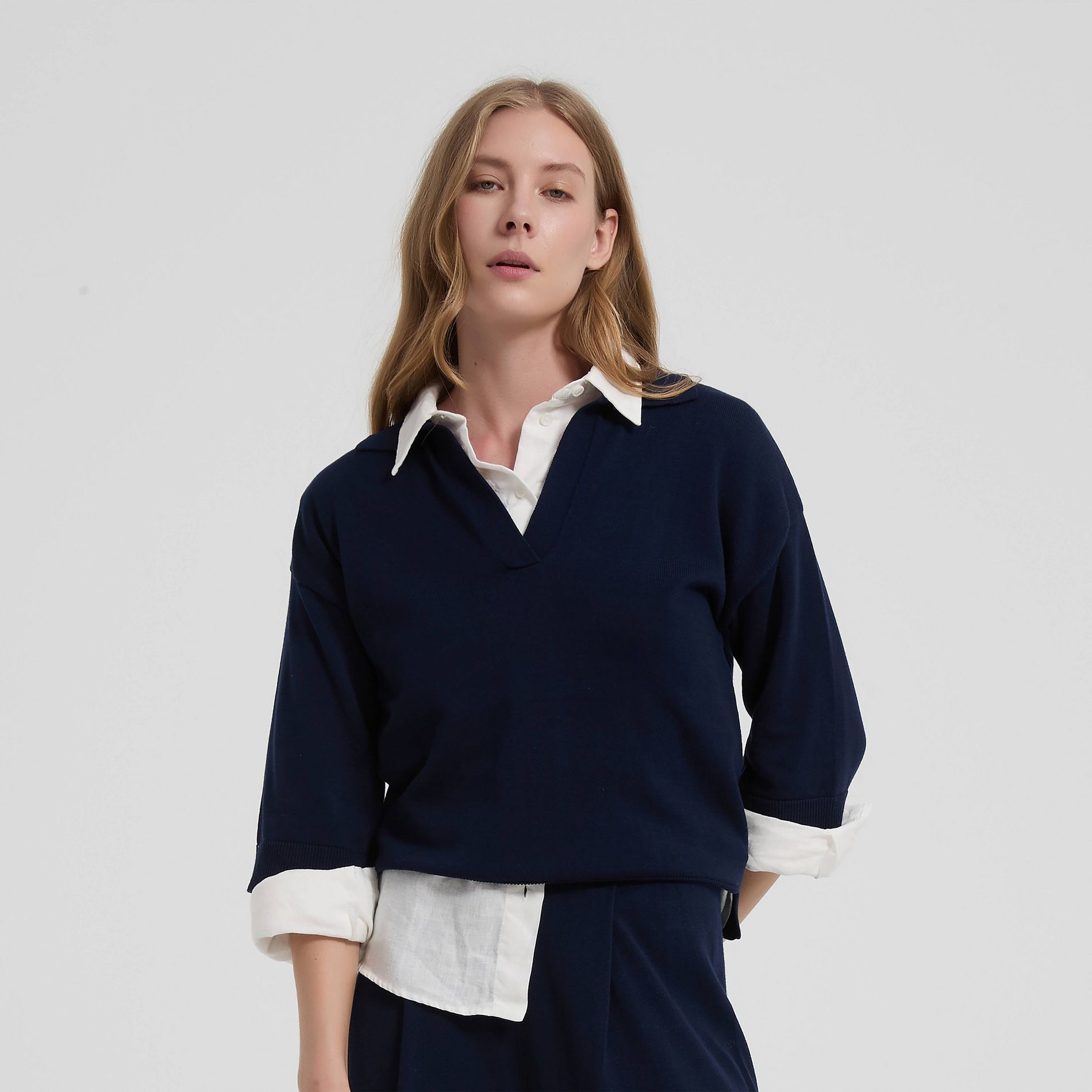 Women's Relaxed Polo Sweater - A New Day™