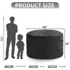 Itopfox Giant Bean Bag Chair for Adults with Removable Cover Filled with Memory Foam Comfortable & Soft Velvet Fabric Side Pocket Ideal Living Room - 2 of 4