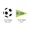 Big Dot of Happiness Goaaal - Soccer DIY Shaped Baby Shower or Birthday Party Cut-Outs - 24 Count - 2 of 4