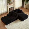 Dolonm 78.8" Double Sofa, Compressed Boneless Sofa Made of Corduroy, Requires No Installation,for Living Rooms Bedrooms - 3 of 4