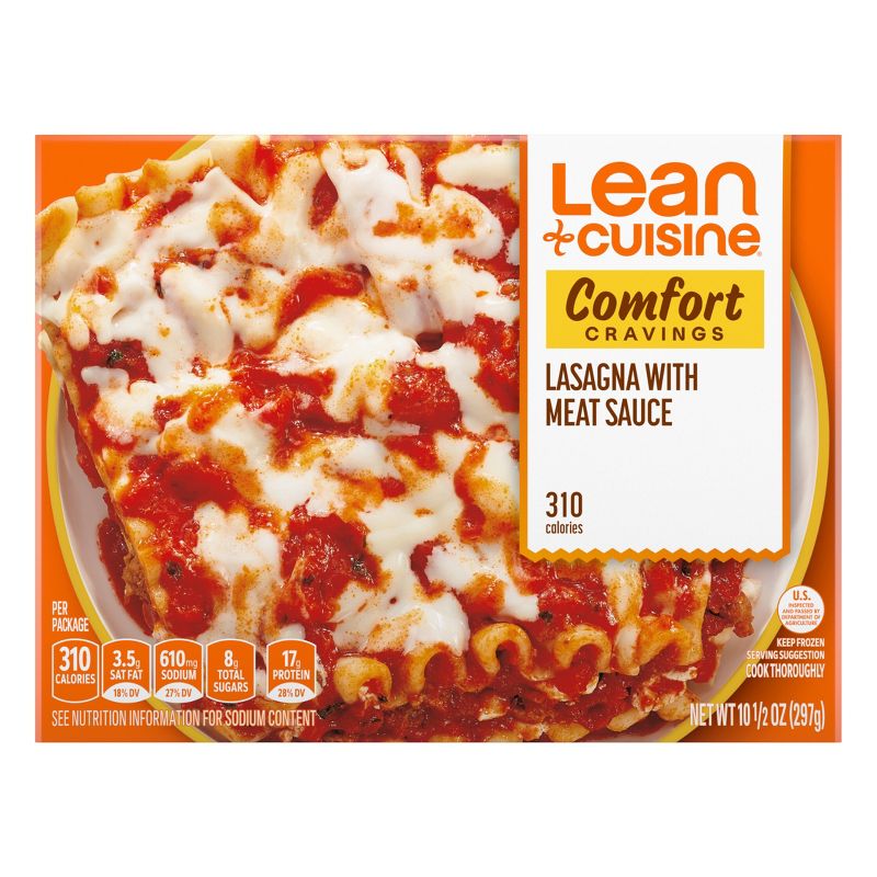 Lean Cuisine Comfort Cravings Frozen Lasagna with Meat Sauce - 10.5oz, 1 of 12