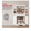 White Storage Cabinet With 4 Doors And 1 Drawer,72" White Kitchen Pantry Storage Cabinet,Tall Wood Cabinet Locker For Kitchen Living Room Dining Room - 4 of 4