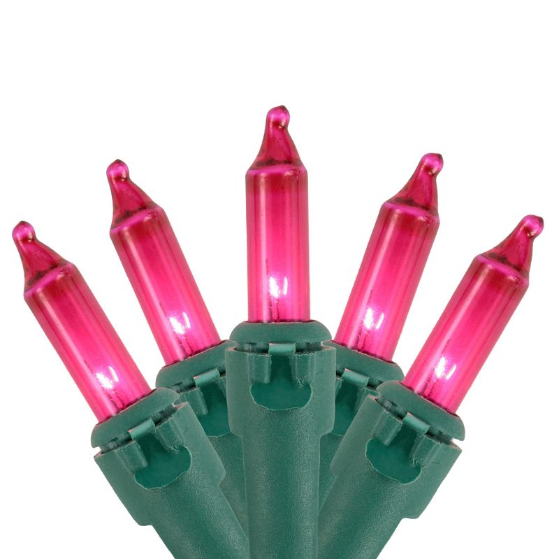 Northlight 100ct Mini String Lights Fuscia Pink - 20.25' Green Wire, 1 of 6