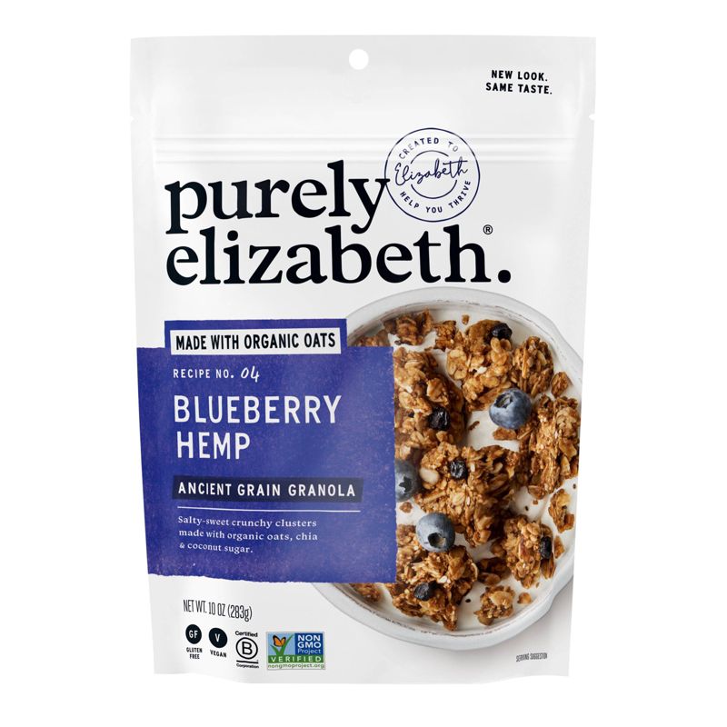 Purely Elizabeth Blueberry Hemp Grain Granola - 10oz, 1 of 7