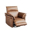 Power Recliner Chair Swivel Glider, Upholstered Faux Leather Nursery Reclining Sofa Chair with Charging Port, Adjustable Footrest - 4 of 4