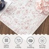Vintage Medallion Area Rug Washable Rug Non-Slip Foldable Throw Carpet Oriental Floral Print Floor Cover - 4 of 4