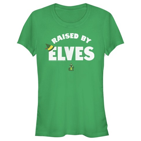 Juniors Womens Elf Raised By Elves T-Shirt - image 1 of 3