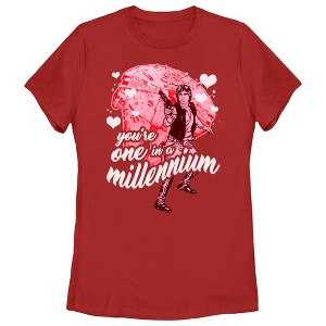 Women's Star Wars Valentine's Day Han Solo You're One in a Millennium T-Shirt - 1 of 4