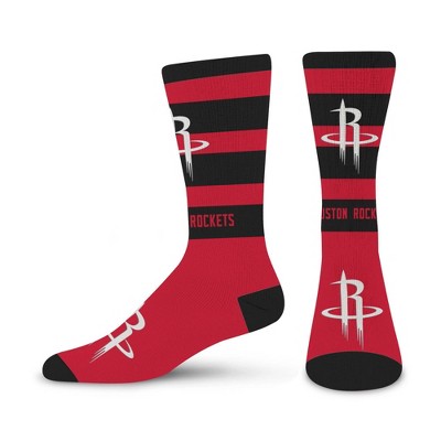 NBA Houston Rockets Rugby Double Big Crew Socks - Large