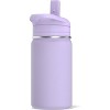 Hydrapeak Mini 14oz Kids Stainless Steel Insulated Water Bottle With Leak Proof Straw Lid - 3 of 4