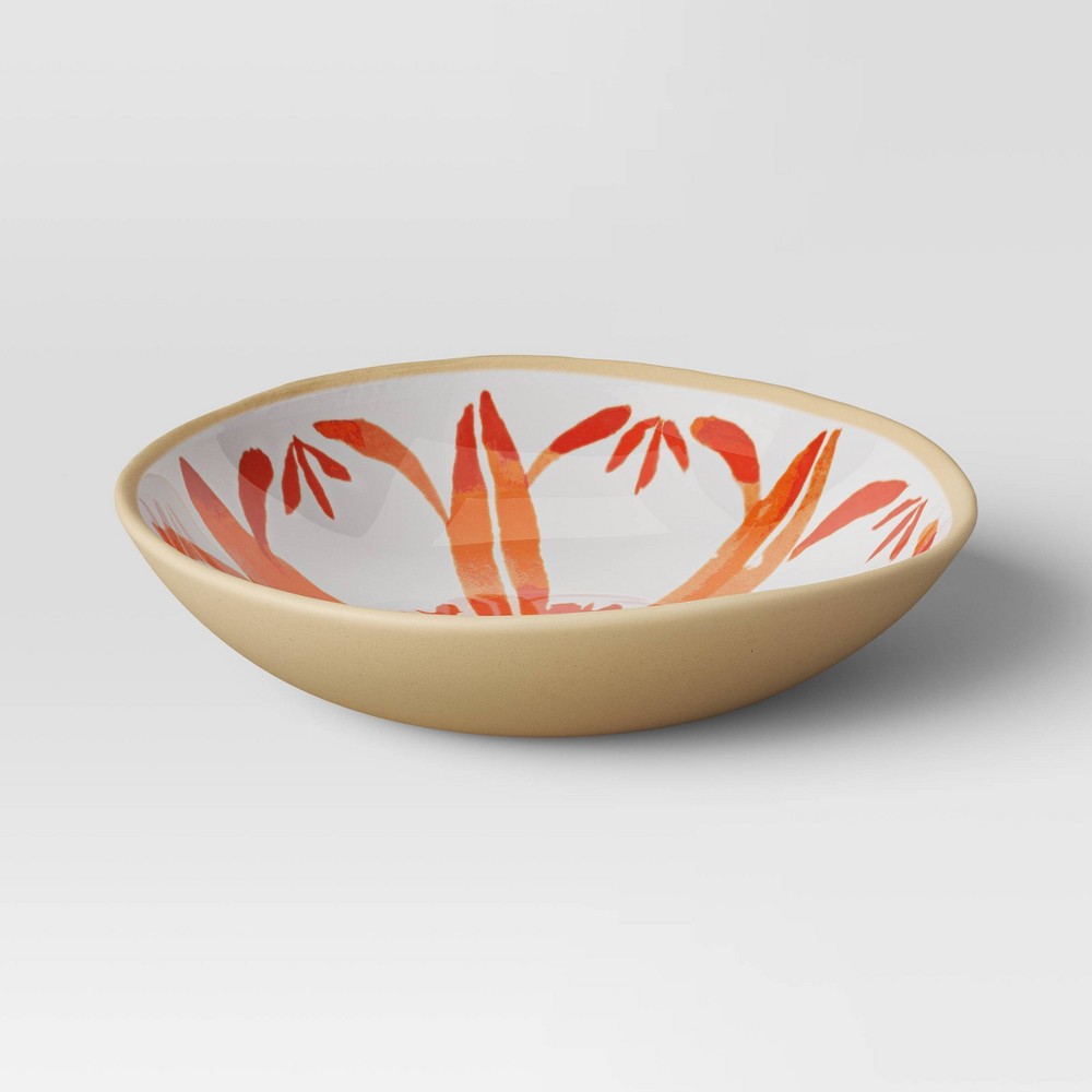 Photos - Other kitchen utensils 23.5oz Melamine Cereal Bowl Orange Print - Threshold™