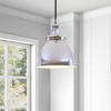 Hudson and Canal 8" Wide Pendant with Metal Shade - 4 of 4