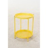 DOMETOUR Outdoor Steel Patio Side Table 2-Tier - 2 of 4