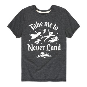 Boys' - Peter Pan - Take Me To Never Land Short Sleeve Graphic T-Shirt - 1 of 4