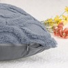 Unique Bargains Shaggy Plush Faux Fur Throw Patterned Pillow Covers 2 Pcs - 4 of 4