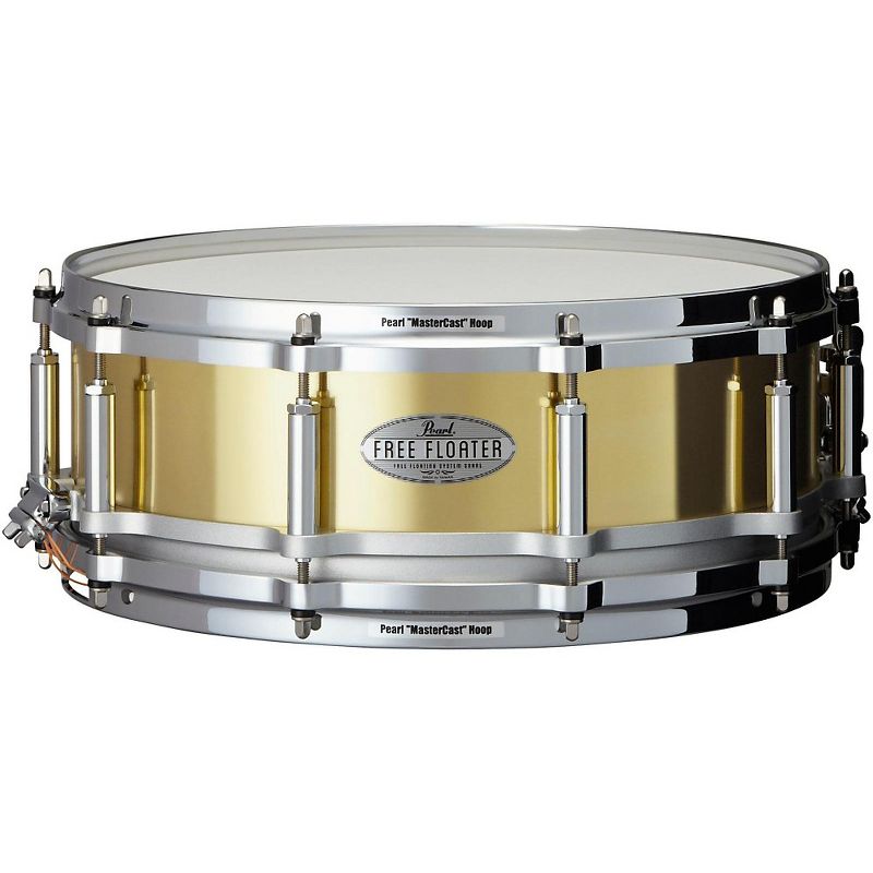 Pearl Free Floating Brass Snare Drum 14 x 5 in., 1 of 2