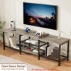 Living Room TV Stand for TVs Up to 75 Inch, Entertainment Center w/Power Outlet and Lights Open Storage Shelves, Media Console - 2 of 4