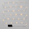 30ct Battery Operated LED Twinkling Christmas Dewdrop Fairy String Lights Warm White with Silver Wire - Wondershop™ - image 2 of 2