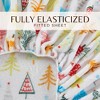 Printed Velvet Plush Fleece Sheet Set - Great Bay Home - 4 of 4