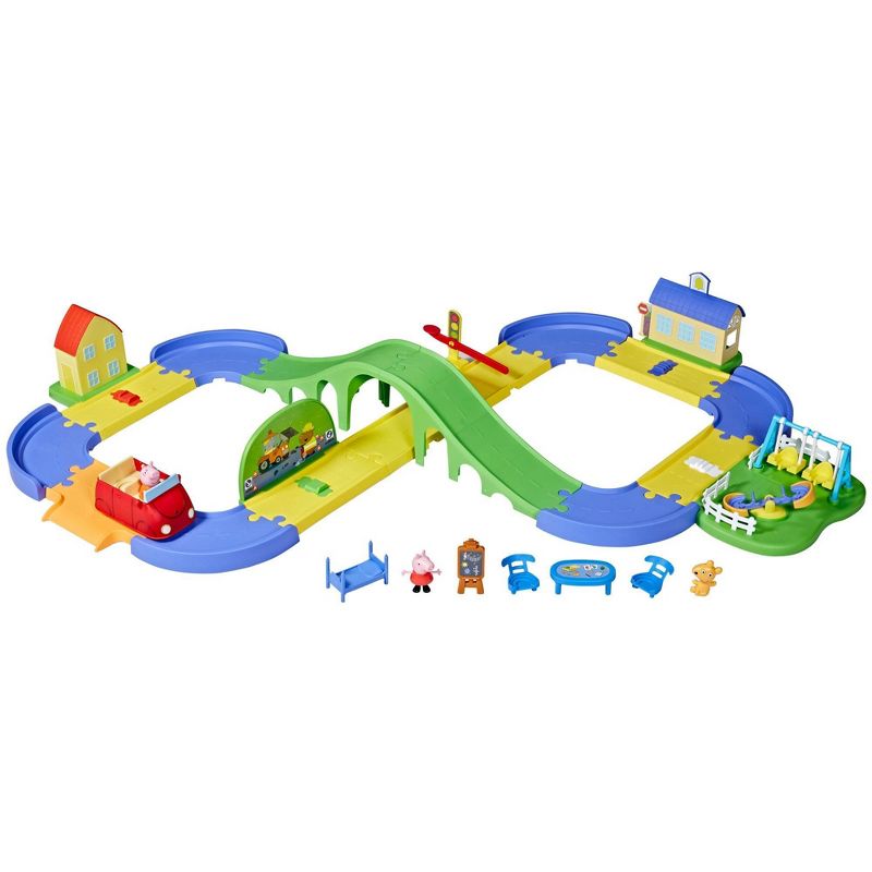 Peppa Pig All Around Peppa&#39;s Town Set with Adjustable Track, 1 of 17