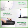 19.5 Inch Tall Round Planters Set of 2 Indoor Outdoor Self Watering Pots with Drainage Holes Water Level Monitor for Patio Garden or Balcony - 4 of 4