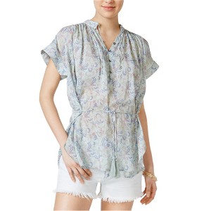 William Rast Womens Alannah Floral Knit Blouse - 1 of 1