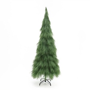 LuxenHome 6Ft Holiday Artificial Pampas Grass Tree in Green - 1 of 4
