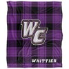 Whittier College Campus Plaid Spirit Silky Touch Super Soft Throw Blanket 50x60 - 2 of 4