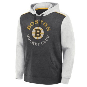 NHL Boston Bruins Men's Oatmeal Hooded Sweatshirt - 1 of 3