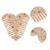 Unique Bargains Heart-shaped Hair Comb 1 Pc - 2 of 4