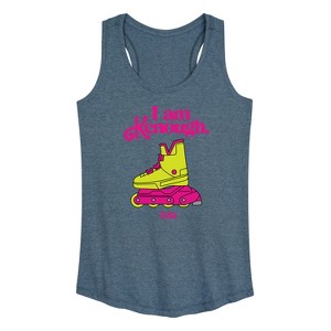 Women's - Barbie - I Am Kenough Rollerblades Graphic Racerback Tank - 1 of 4