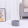 Unique Bargains Handcrafted Odorless Cotton Rope Chic Decorative Storage Basket - 4 of 4