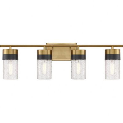 Savoy House Brickell 4 - Light Vanity in  Warm Brass