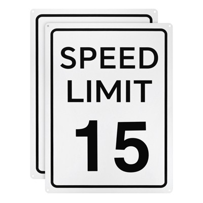 Unique Bargains Aluminum Weather Resistant Waterproof Rust Free Traffic Sign 2 Pcs