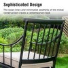 Captiva Designs 2pc Metal Outdoor Dining Chairs with Removable Seat Cushion - 4 of 4