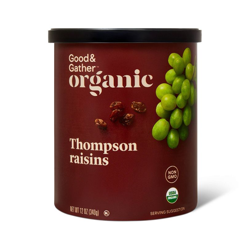 Organic Thompson Raisins - 12oz - Good & Gather&#8482;, 1 of 8
