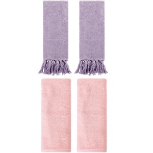 REGALWOVEN 4 Pcs Cotton Bathroom Hand Towels - 1 of 4