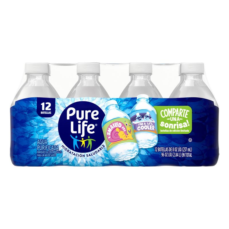 Pure Life Purified Water - 12pk/8 fl oz Bottles, 2 of 8
