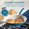 Rachael Ray 12.5" Cucina Ceramic Nonstick Frying Pan Marine Blue - 3 of 4