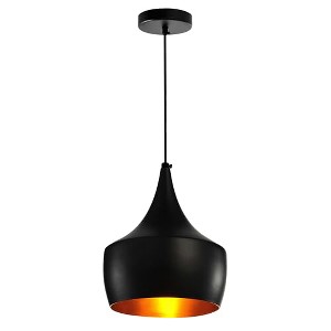 CWI Lighting Dynamic 1 Light Down Mini Pendant With Black Finish - 1 of 4