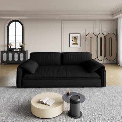 63.8" Queen Size Pull Out Couch 3-In-1 Convertible Sleeper Sofa Bed With Side Storage,Multi-Functional Velvet Loveseat Bed For Apartment-Cuddlewood