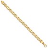 Black Bow Jewelry Men's 14k Yellow Gold, 9mm Anchor Chain Link Bracelet - 8 Inch - 2 of 4