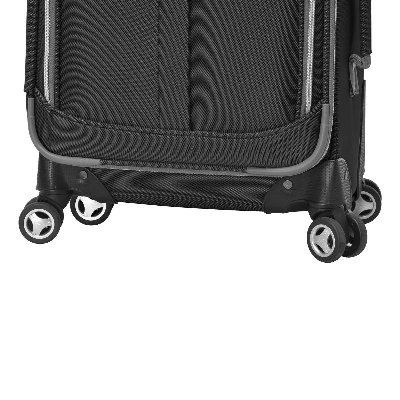 Olympia USA Tuscany Expandable Softside Checked Spinner Suitcase, 4 of 6