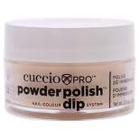 Pro Powder Polish Nail Colour Dip System - Flattering Peach by Cuccio for Women - 0.5 oz Nail Powder