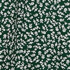 dark green white print