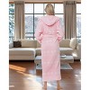 ADR Plush Fleece Women's Robe Christmas, Long Hooded Winter Bathrobe, Soft Cozy Plus Sizes - 3 of 3